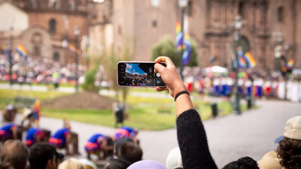 Celebration in the Plaza de Armas of Cusco