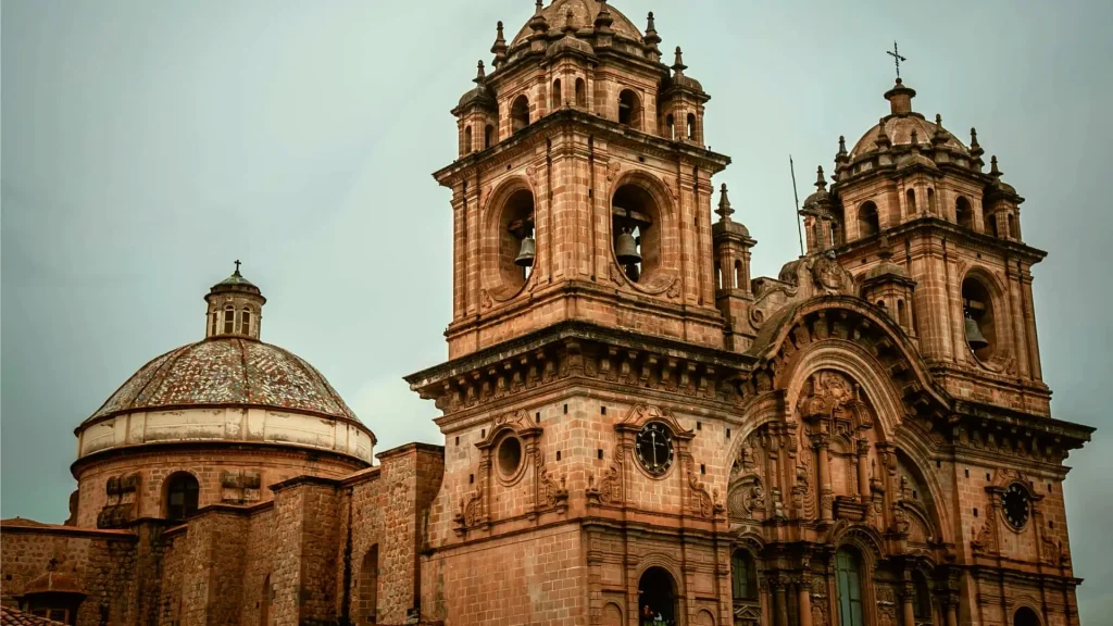 Cusco Colonial Church Bell Towers Peru