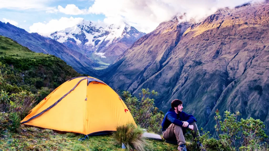 Nevado Salkantay, a majestic sacred mountain located in the Vilcabamba mountain range in Cusco