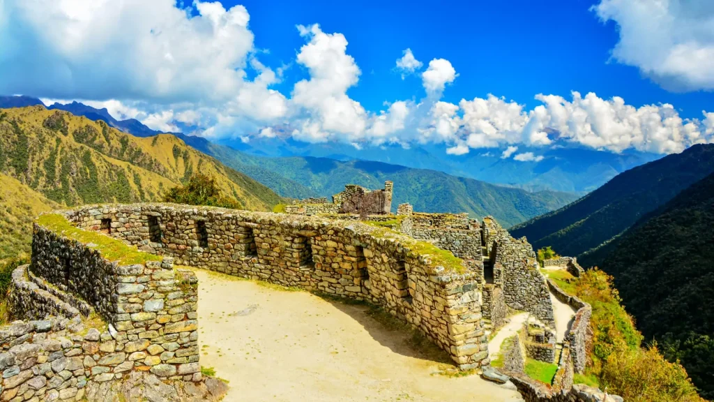 Sayacmarca archaeological complex, located along the Inca Trail