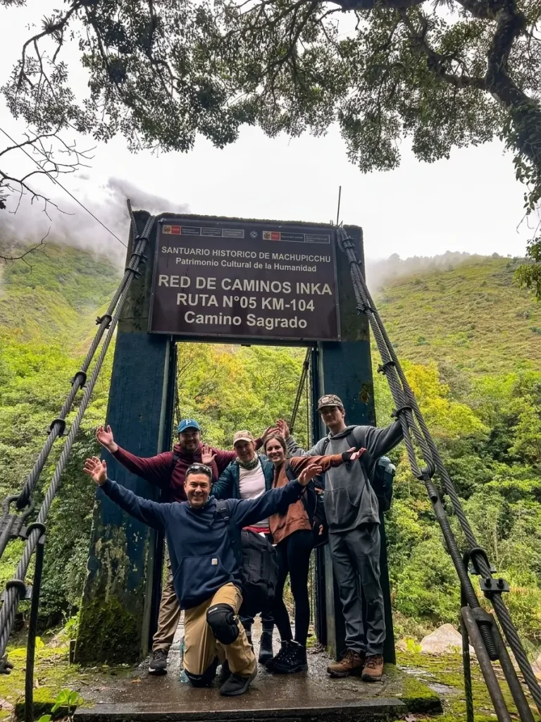 The entrance to the Short Inca Trail is located at Kilometer 104 of the railway line to Machu Picchu