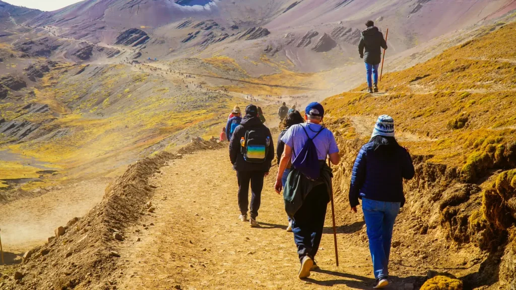 Trekking to Rainbow Mountain