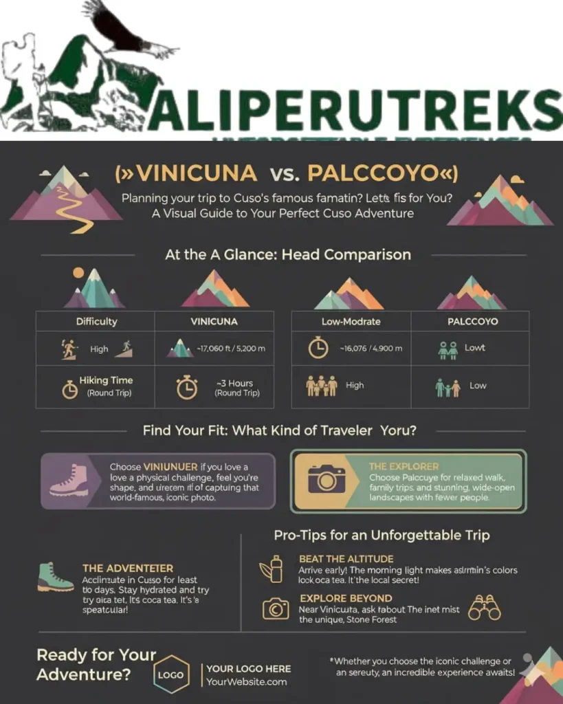 Vinicuna (Rainbow Mountain) and Palccoyo