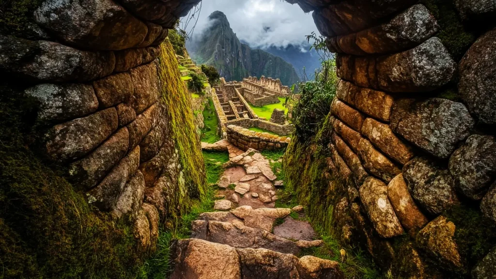 The ancient Inca citadel of Machu Picchu